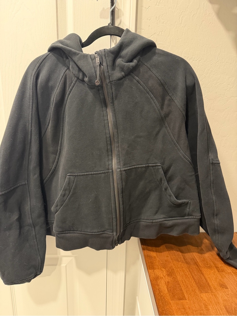 Lululemon Black Full-Zip Hooded Fleece Jacket XL/XLL